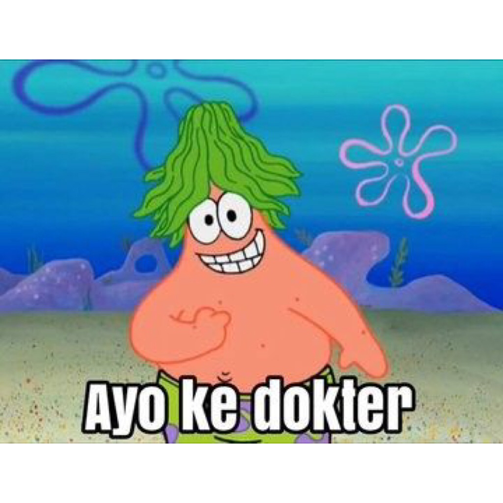 Jual STICKER Patrick Meme Wa Lucu Stiker Laptop HP Mobil Lemari ...