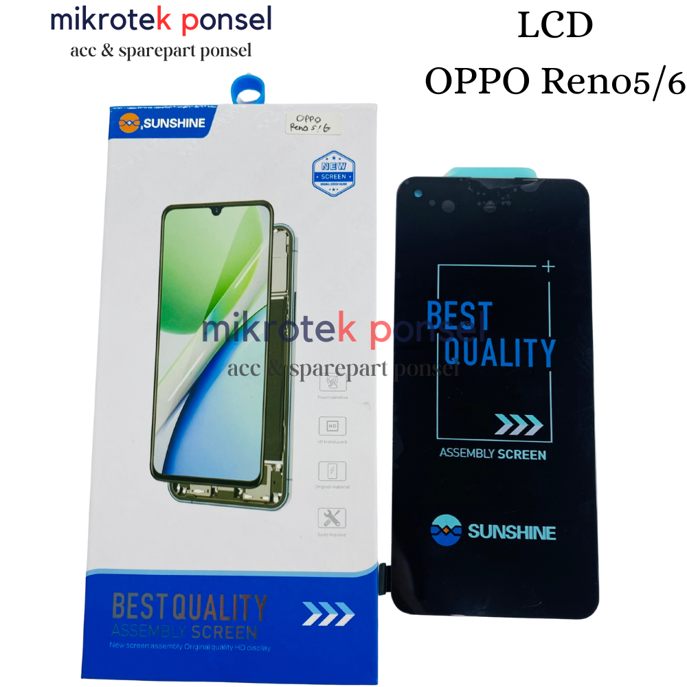 Jual LCD OPPO Reno 5 SUNSHINE FULLSET LCD TOUCHSCREEN | Shopee Indonesia