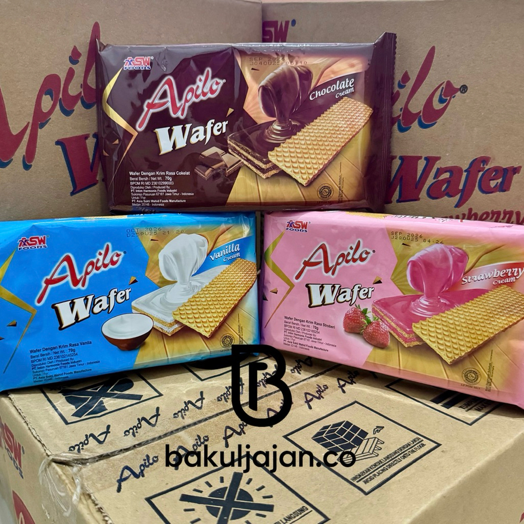 Jual Apilo & Kokola Wafer 70 Gr Karton ( 1 Dus isi 30 Pcs ) Termurah ...