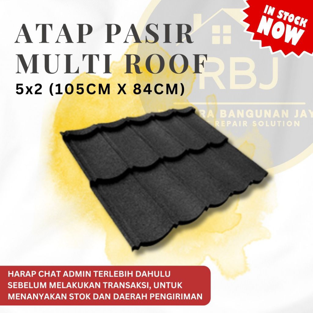 Jual ATAP/ SENG/ GENTENG MULTI ROOF 5X2 HITAM | Shopee Indonesia
