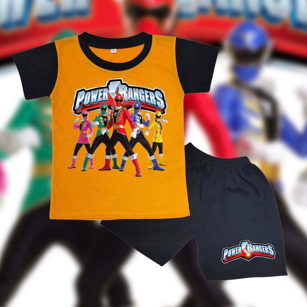 Jual power rangers baju kaos setelan anak laki laki cowok murah promo ...