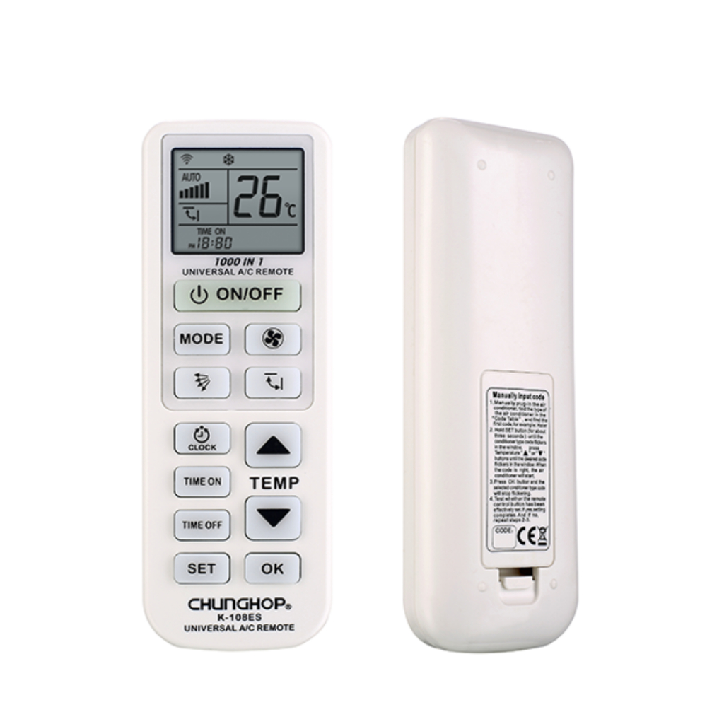 Jual Remote AC Multi Universal Remote Air Conditioner Chunghop K-108ES ...