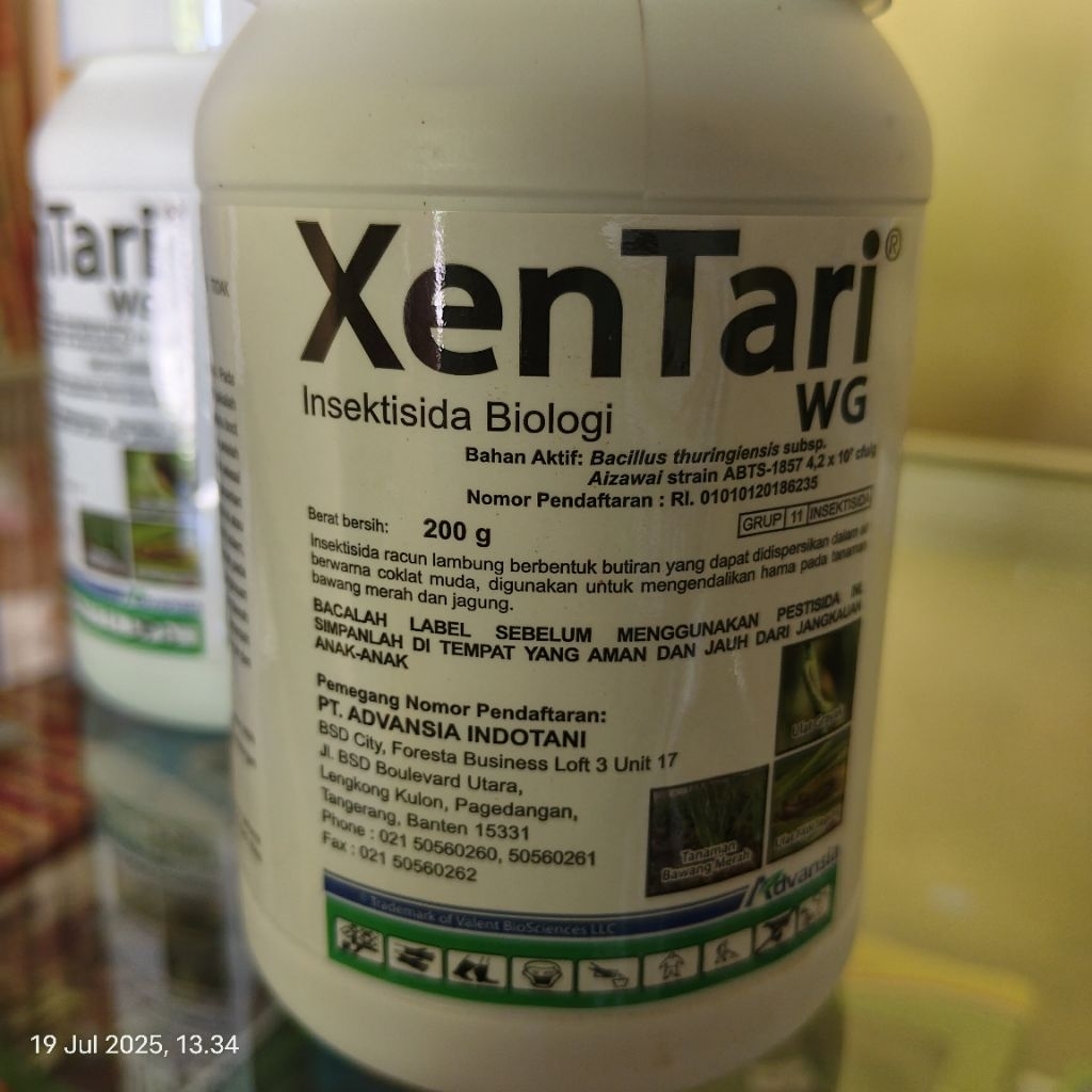 Jual Insektisida obat ulat biologi XENTARI WG Kemasan 200 gr | Shopee ...