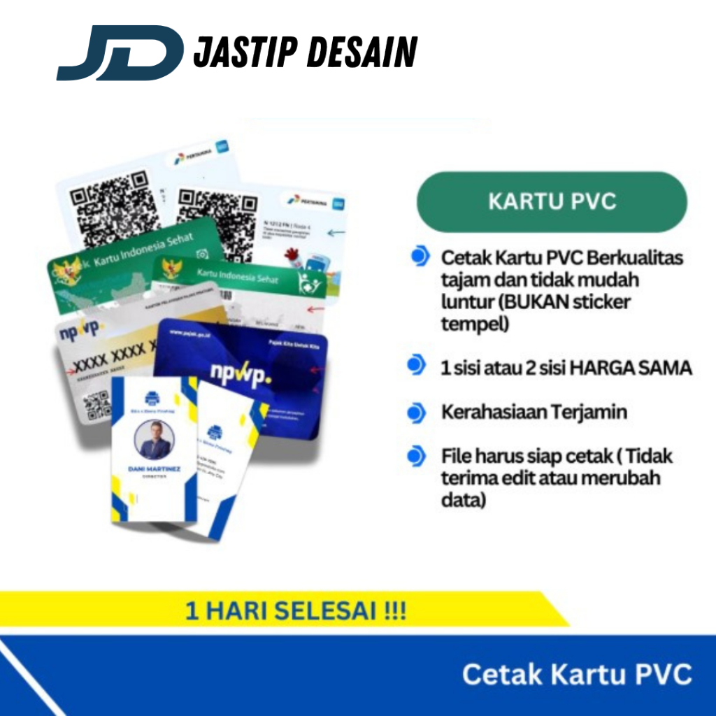 Jual CETAK KARTU NPWP-BPJS-KIS-NISN-KARTU NIKAH-KARTU ASN-ID CARD PVC ...