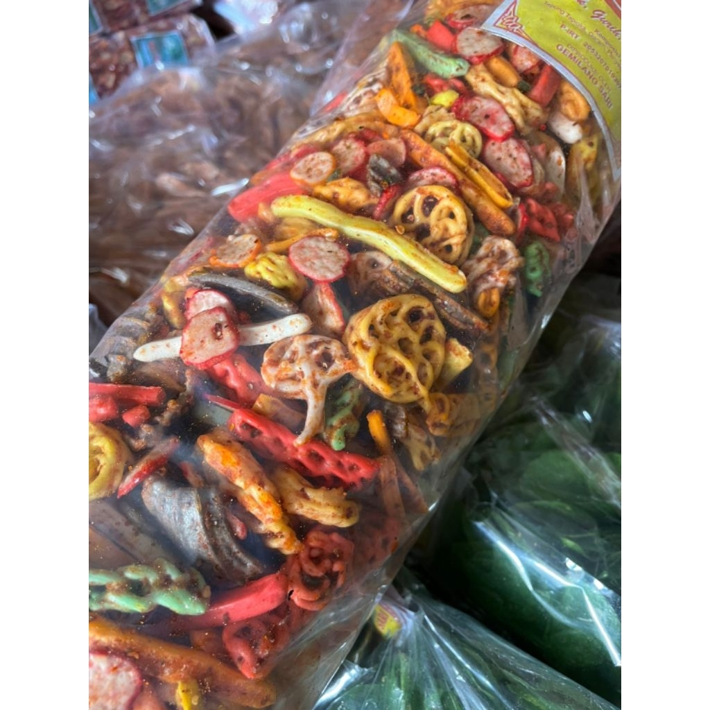 Jual SEBLAK CAMPUR {gemilang sari snack}1kg &500grm | Shopee Indonesia