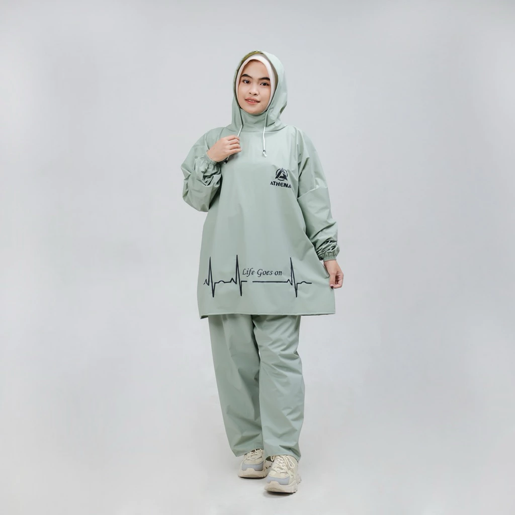 Jas Hujan Model Hoodie Pria/Wanita - Gallery