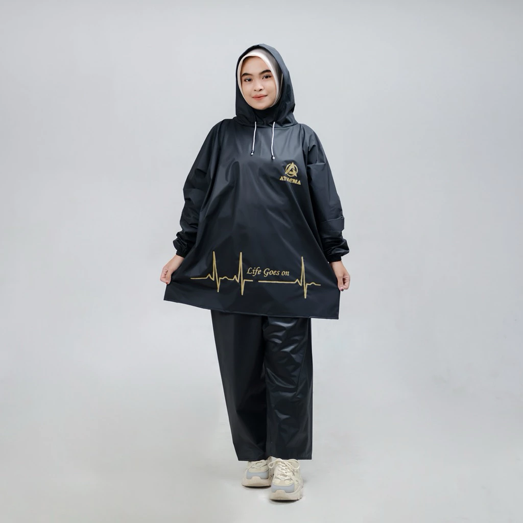 Jas Hujan Model Hoodie Pria/Wanita - Gallery