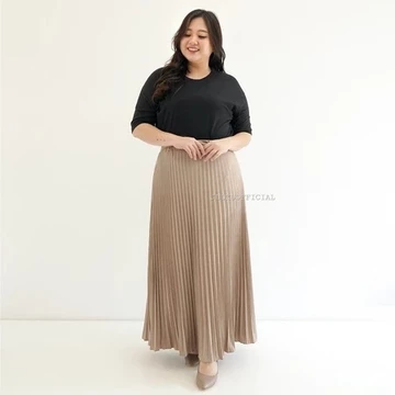Rok Plisket Jumbo Wanita Dewasa Premium Qualiti