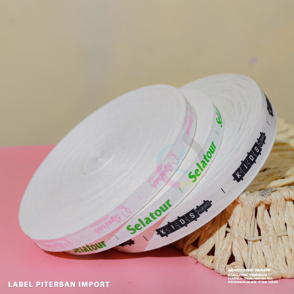 Jual label cotton import,label murah 15 meter | Shopee Indonesia