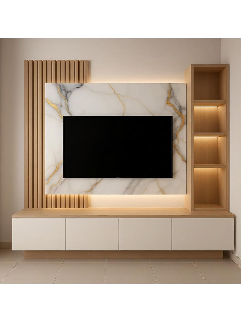 Jual SunFurniture Backdrop Kabinet TV/ RAK DINDING KABINET TV | Shopee ...
