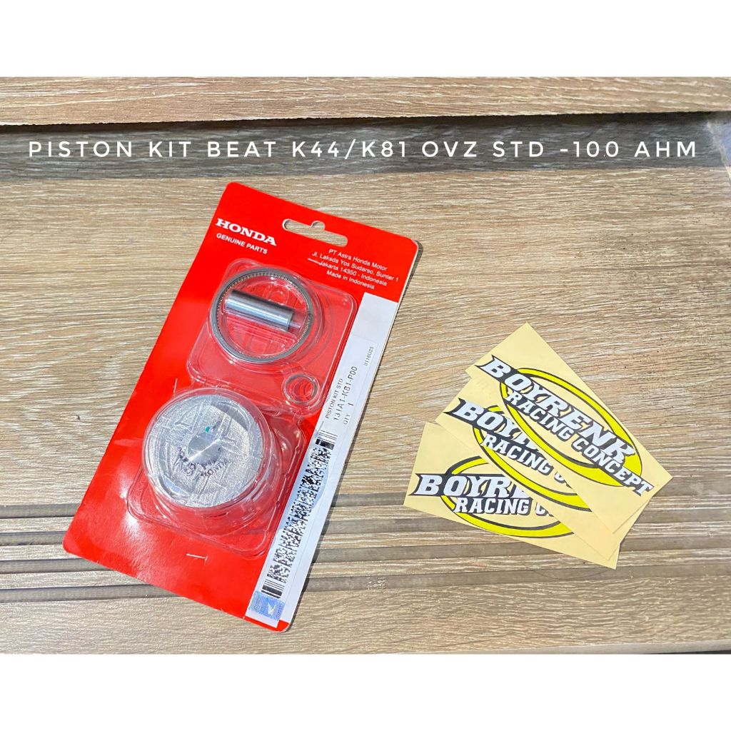 Jual PISTON KIT BEAT ESP K44 BEAT POP OVZ STD,50,100 ORI AHM-BOYRENK ...