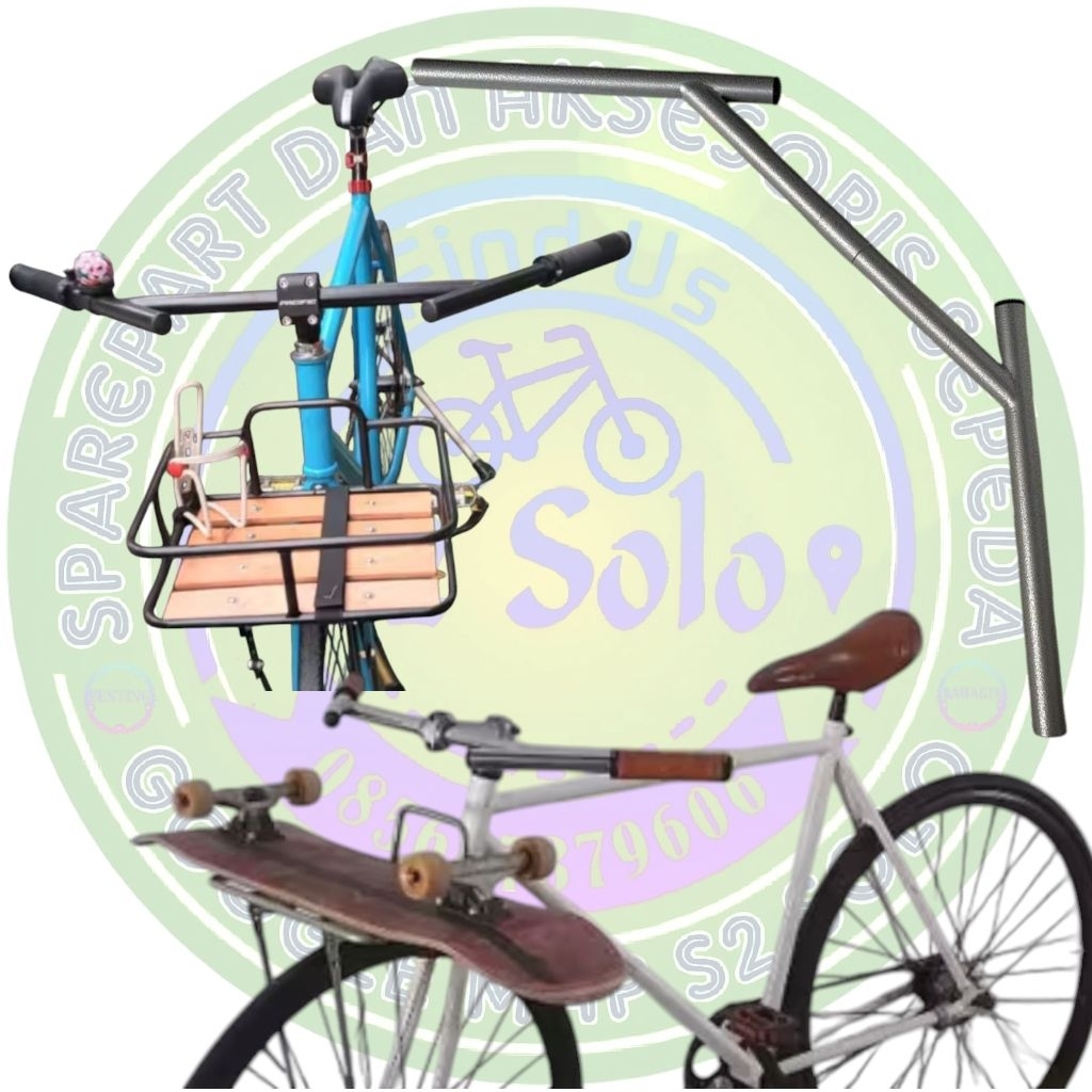 Jual stang sepeda jungle runner bar handlebar sepeda commuter bike ...