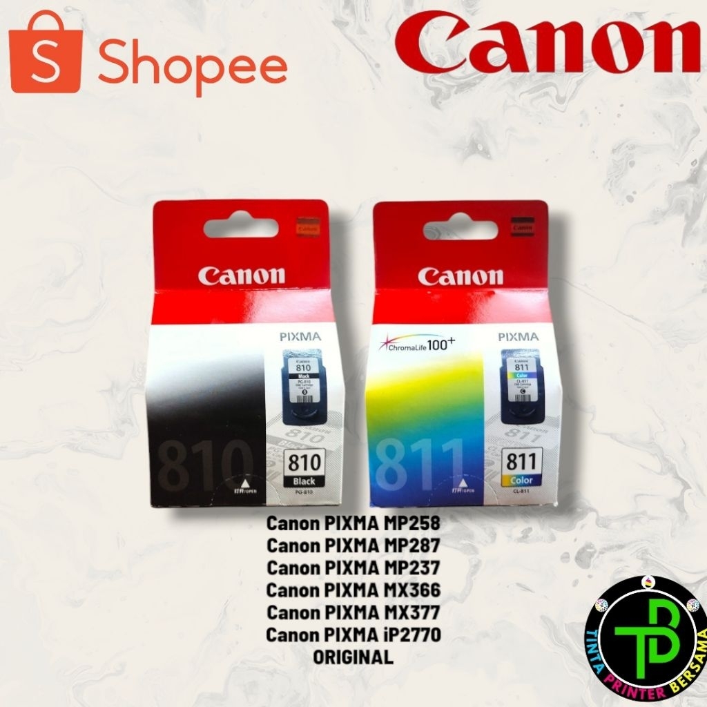 Jual Tinta Canon 810 811 \ Cartridge Canon 810 811 Black Colour IP2770 ...