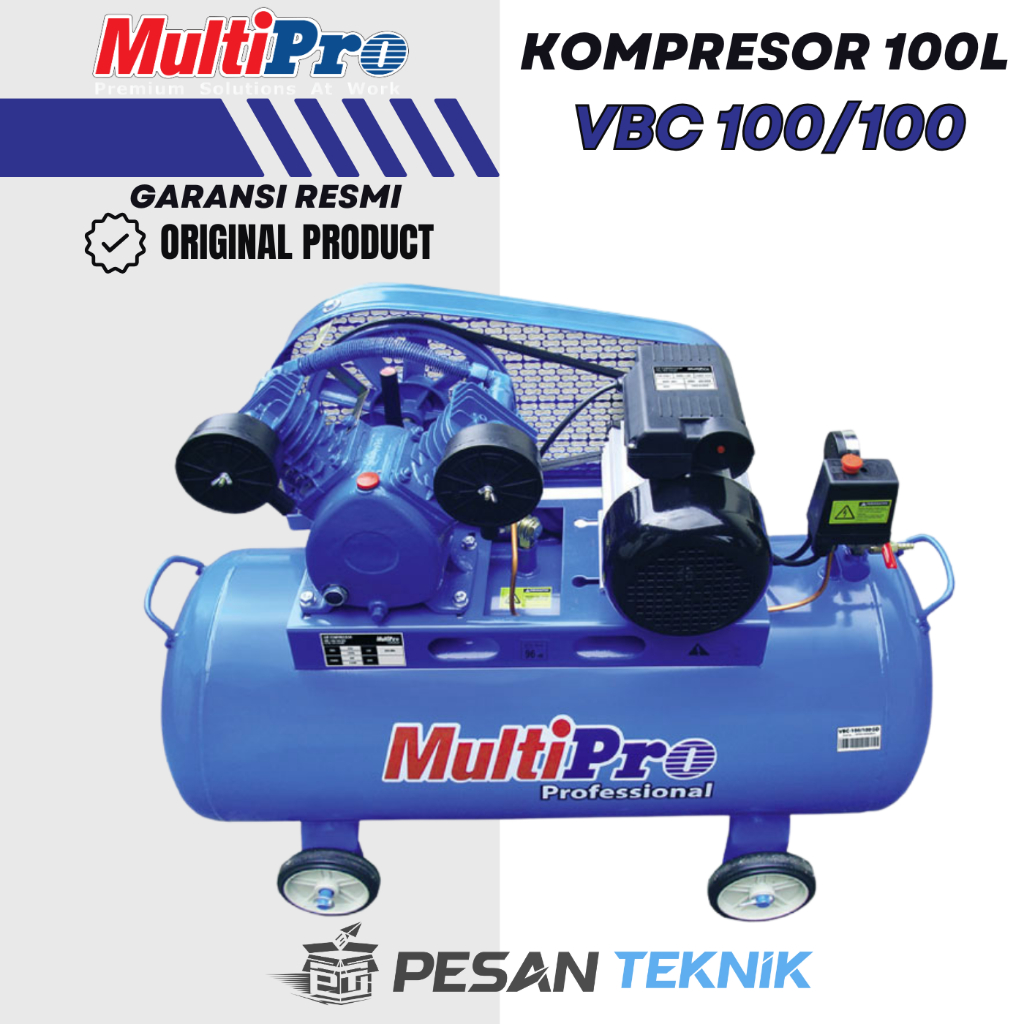 Jual Kompresor 100 LITER VBC100/100HS Belt Drive Compresors 2HP ...