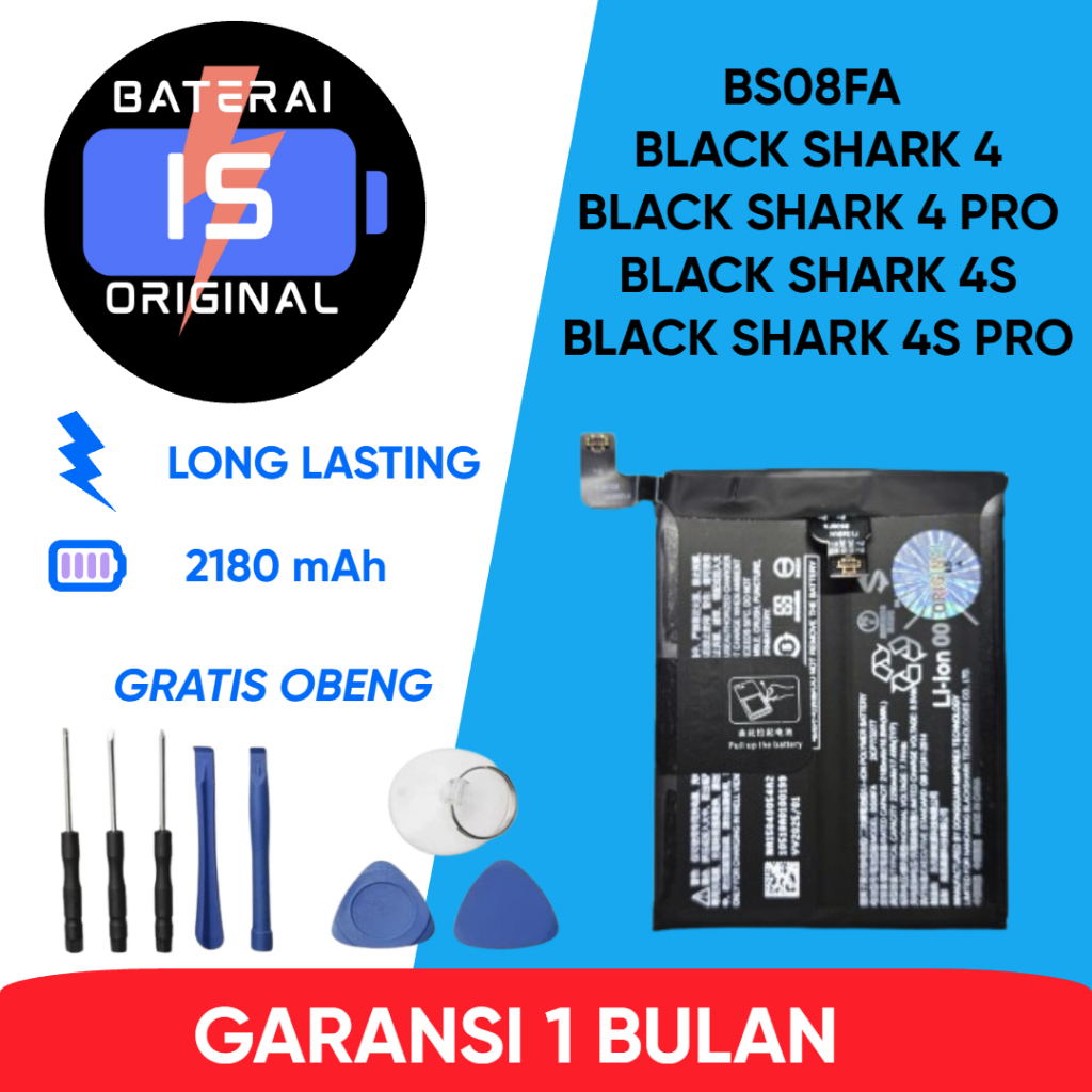 Jual BATERAI BS08FA BLACK SHARK 4 / 4 PRO / 4S / 4S PRO | Shopee Indonesia