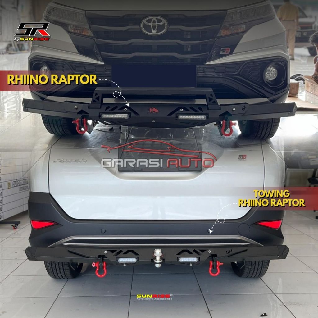 Jual Bumper Rhino Raptor GR All New Rush Terios 2018 - 2025 up Tanduk ...