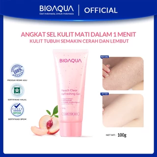 BIOAQUA Scrub Wajah Peeling Gel Niacinamide Brightening & Smooth Facial Exfoliating Gel Wajah 100g Eksfoliasi Gel Face Scrub