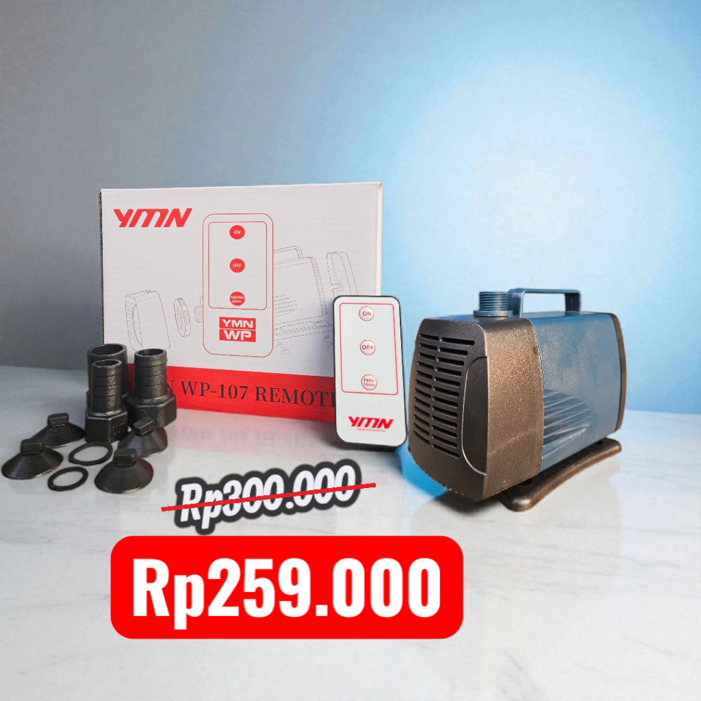 Jual Mesin Pompa Celup Remote Control 5000Liter Aquarium Kolam Koi ...