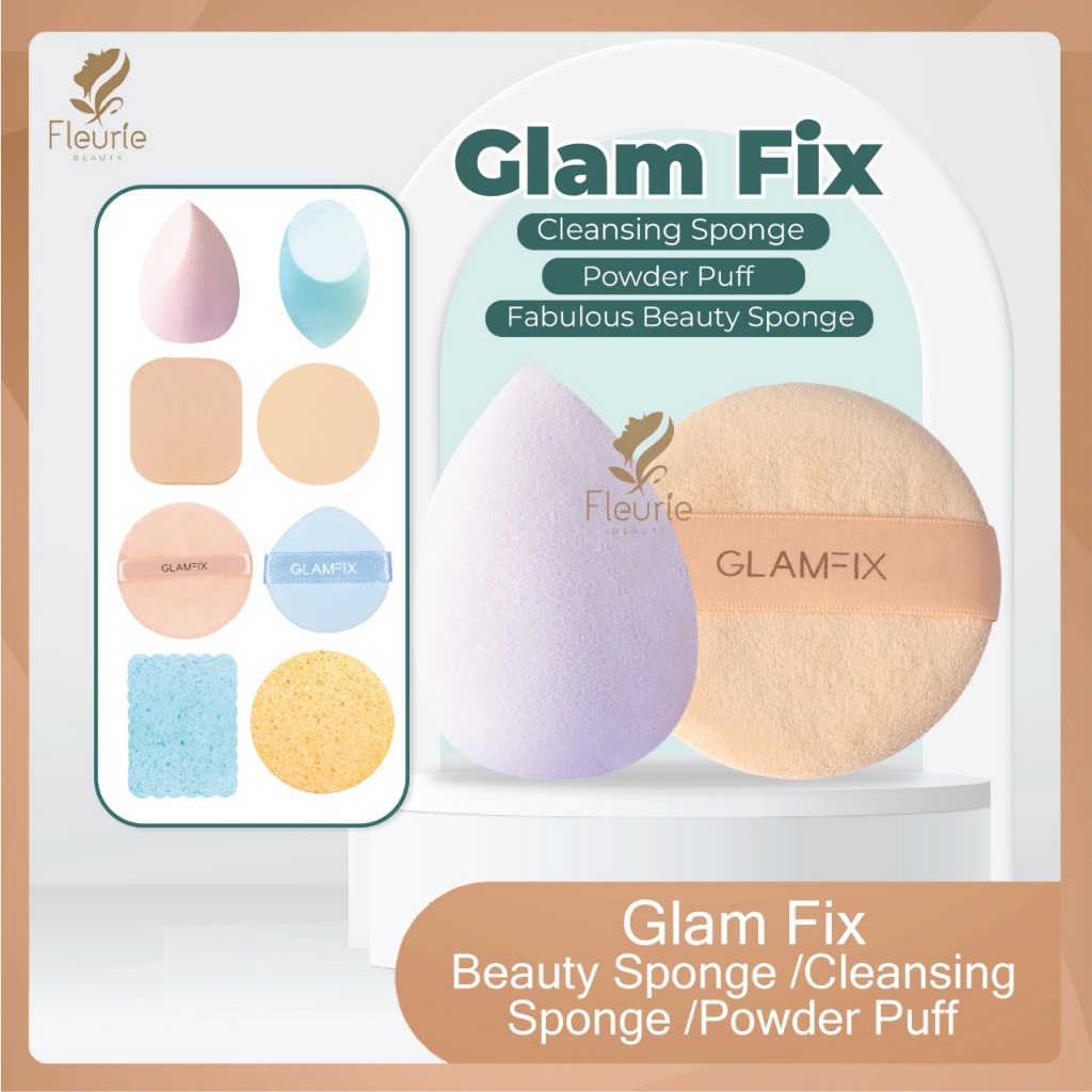 Jual Glam Fix Fabulous Beauty Sponge / Cleansing Sponge / Powder Puff ...