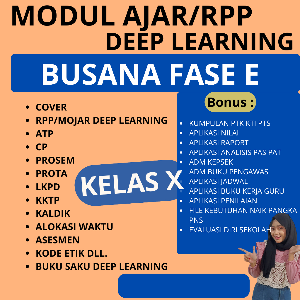 Jual Modul Ajar/RPP Deep Learning SMK TATABUSANA FASE E KELAS 10 - RPP ...