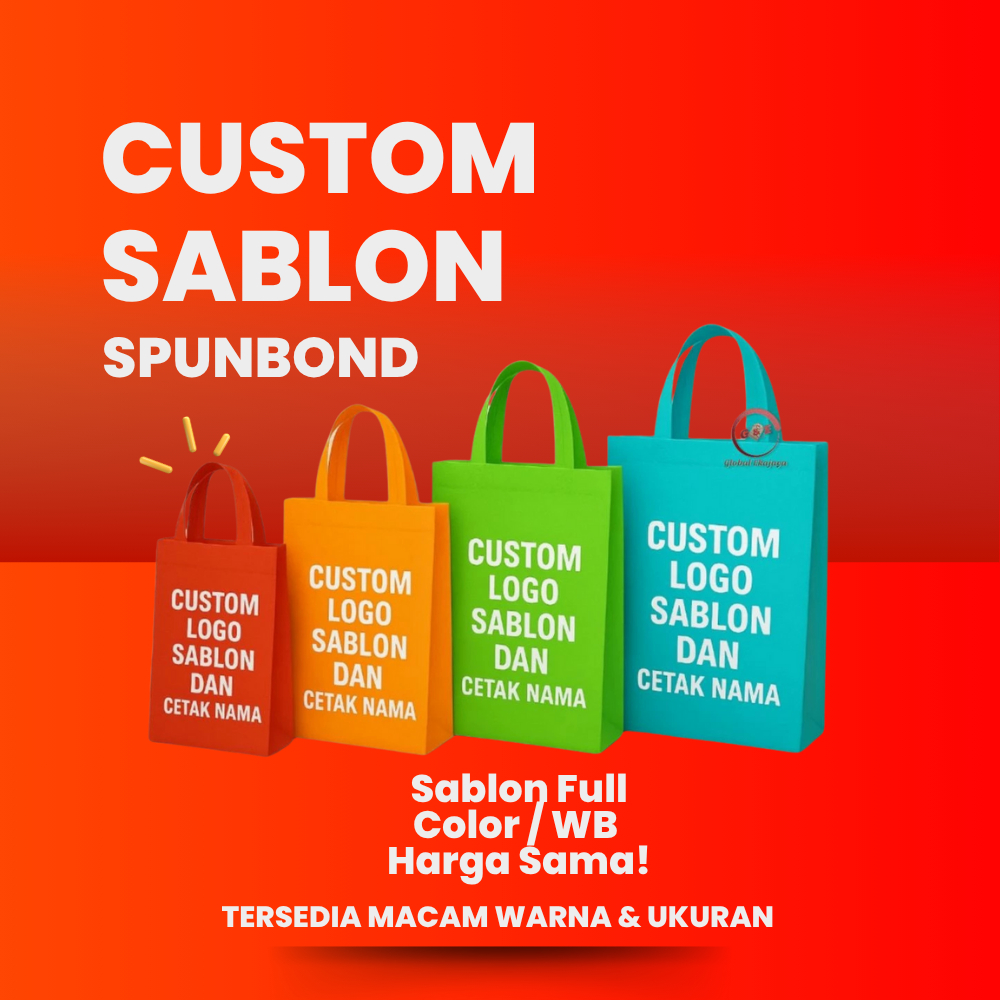Jual Spunbond Custom Sablon Dan Cetak Nama Sablon Full Color Sablon ...
