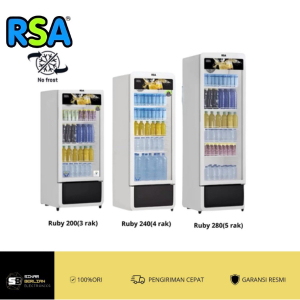 Jual Showcase RSA SERIES RUBY NO FROST SYSTEM (200L,240L,280L) | Shopee ...