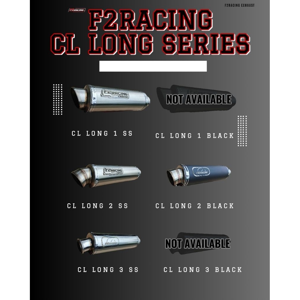 Jual Knalpot Racing F2RACING CL LONG SERIES untuk Yamaha R25 & MT25 ...