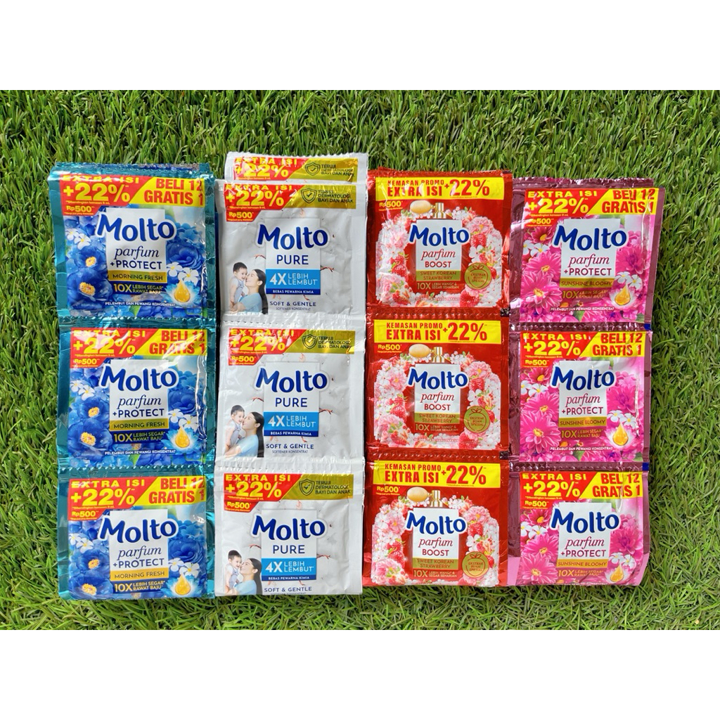 Jual Molto sachet 500-an pewangi pakaian 1 renteng | Shopee Indonesia