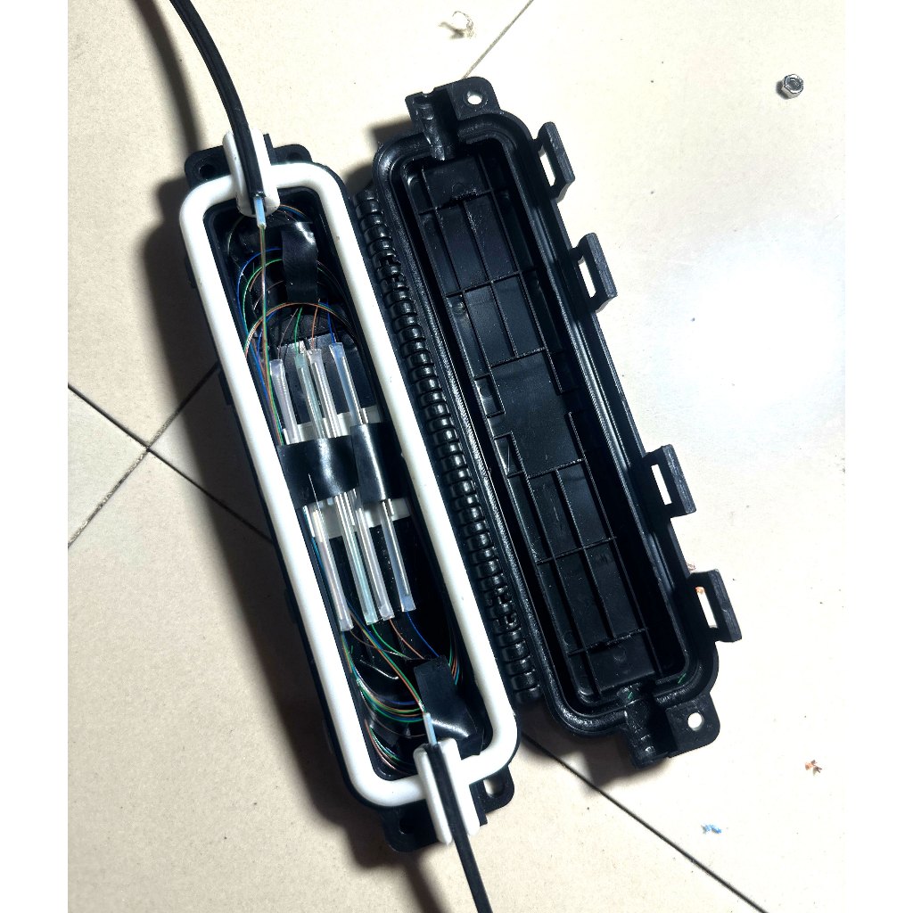 Jual GROSIR JOINT BOX JOIN CLOSUR CLOSURE MINI 2 / 4 CORE PELINDUNG ...