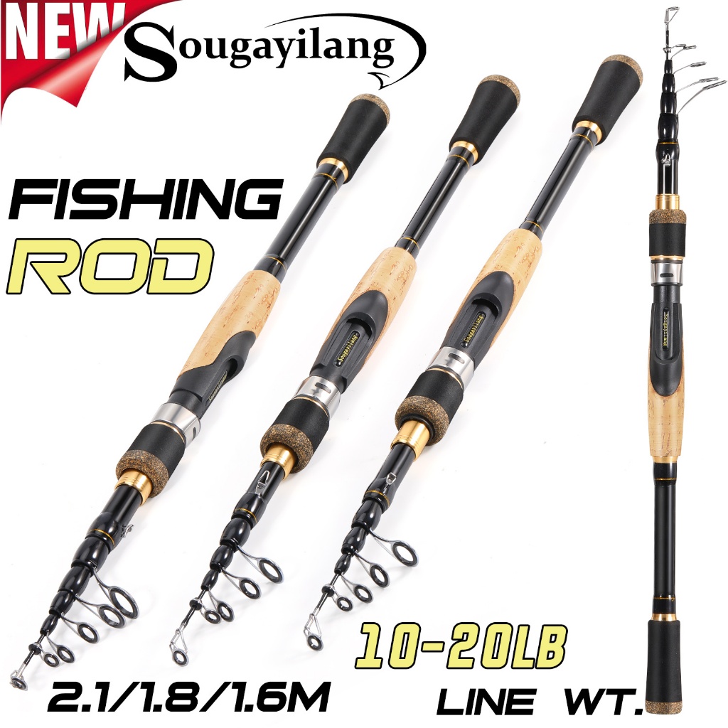 Jual Sougayilang 1.6M/1.8M/2.1M Teleskopis Fishing Rod Ringan Serat ...