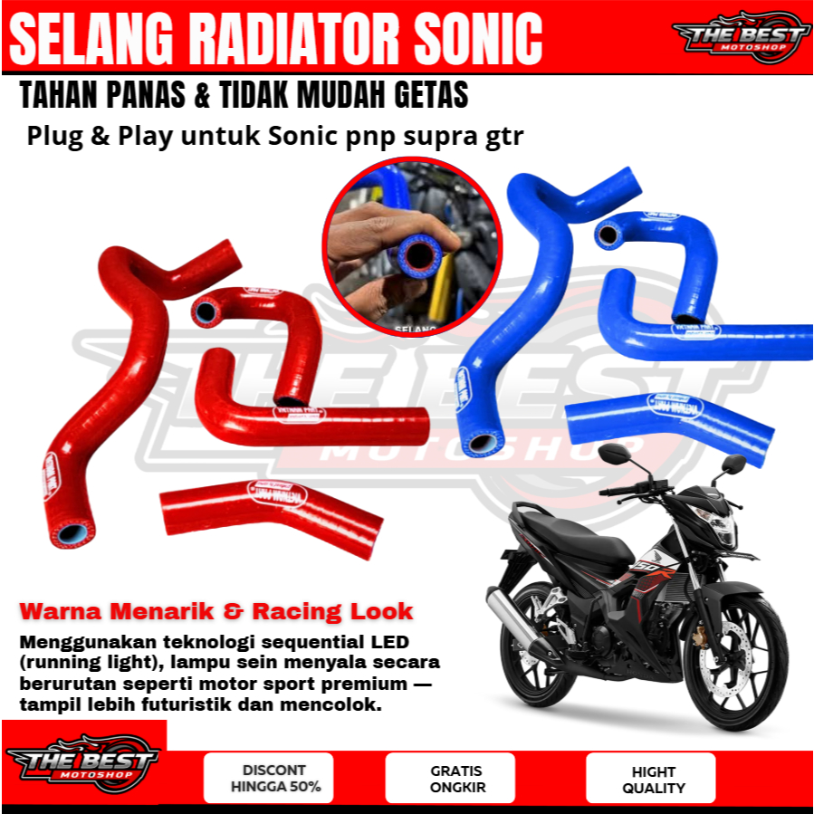 Jual SELANG RADIATOR SONIC150R | SELANG RADIATOR SUPRA GTR | SELANG ...
