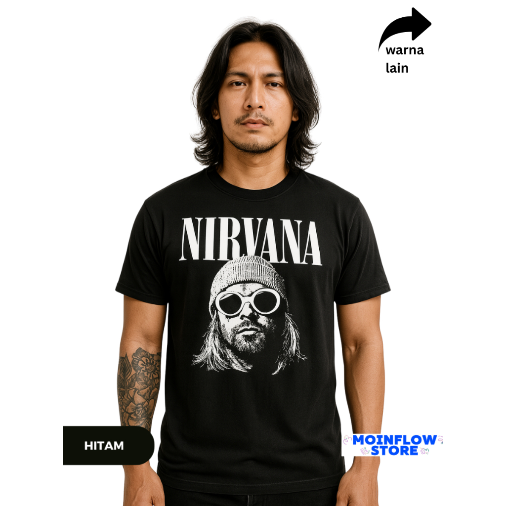 Jual KAOS BAND NIRVANA KURT COBAIN | KAOS JUMBO BIG SIZE S–7XL & ANAK ...