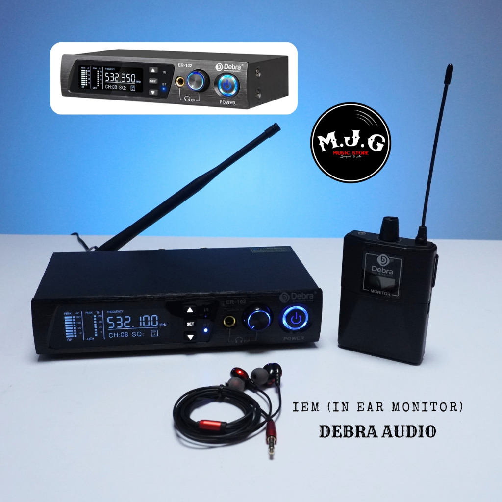 Jual Debra Audio ER 102 professional IEM In Ear Monitor Wireless system ...