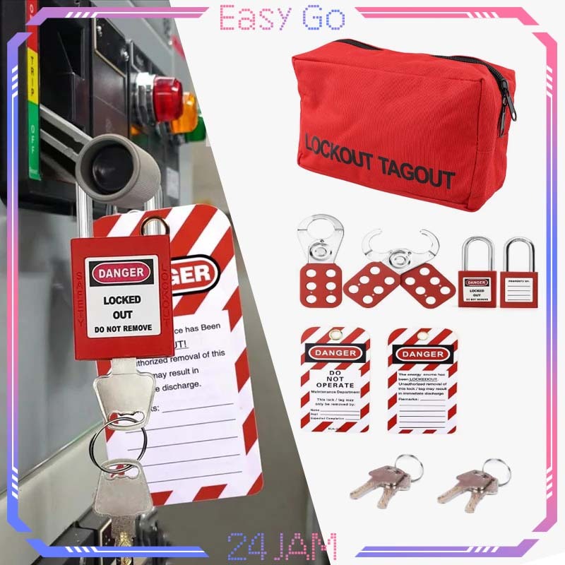 Jual Loto Lockout Tagaout Kit Safety Lock Out Tag Out Padlock Gembok ...