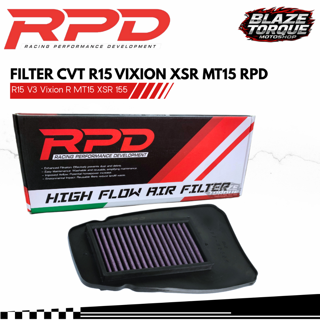 Jual Filter Udara Origina RPD R15 V3 XSR 155 Vixion R MT15 High Flow ...