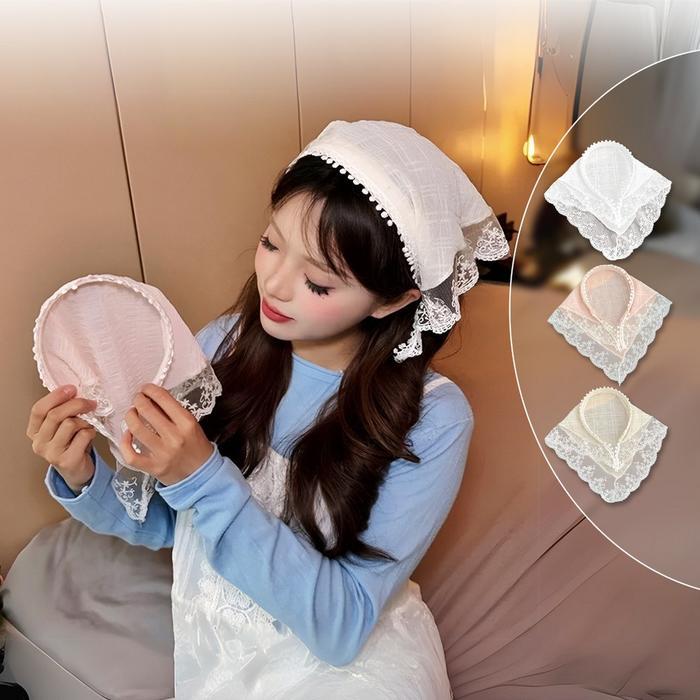 Jual Bando Raw Lace Aesthetic Bandana Korean Style Bando Renda Wanita ...