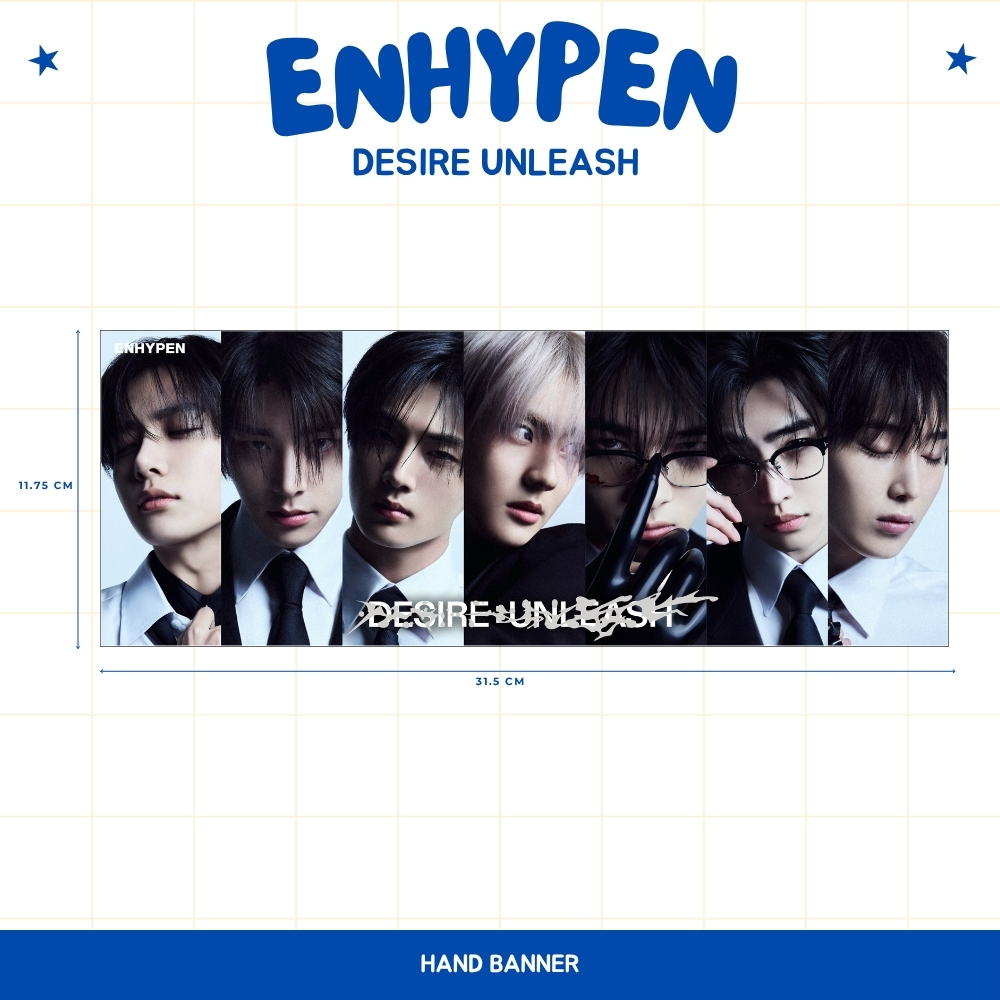 Jual HOLOGRAM HAND BANNER ENHYPEN DESIRE UNLEASH HANDBANNER KPOP ...