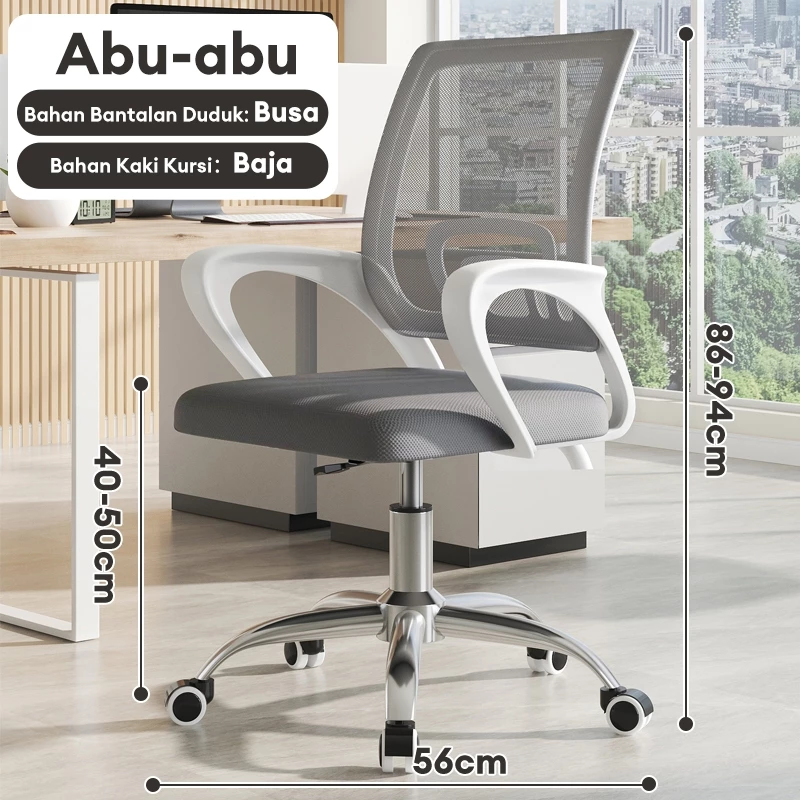 Kursi Kantor Kursi Belajar Kursi Staff Kursi Kerja Kursi Ergonomis yang dapat diatur ketinggiannya