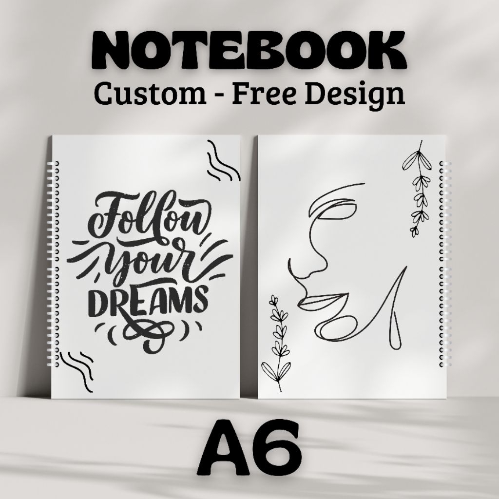 Jual Notebook A6 Custom Buku Catatan A6 Custom | Shopee Indonesia