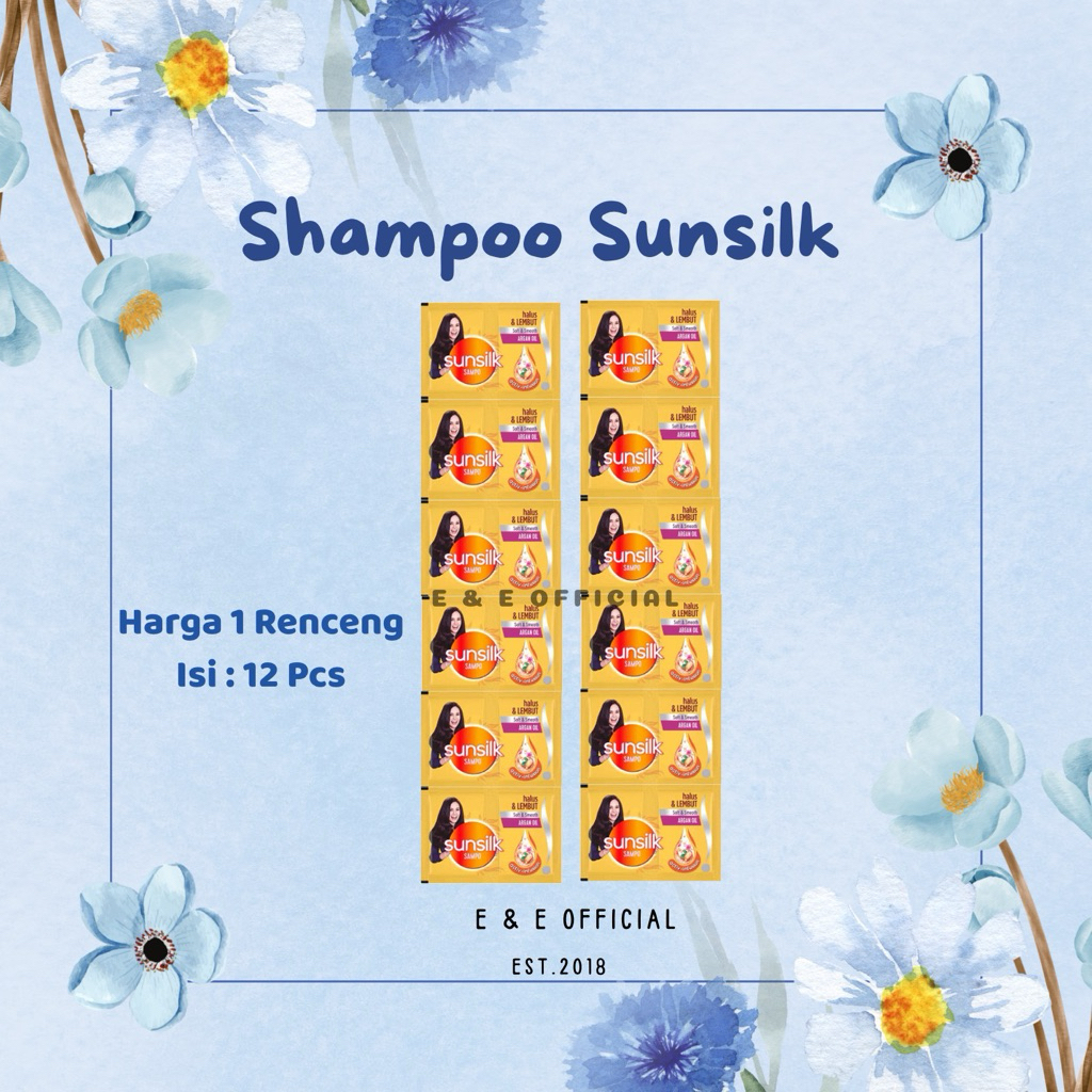 Jual SHAMPOO SUNSILK KUNING SACHET / SHAMPO SUNSILK RENCENG 12 PCS ...