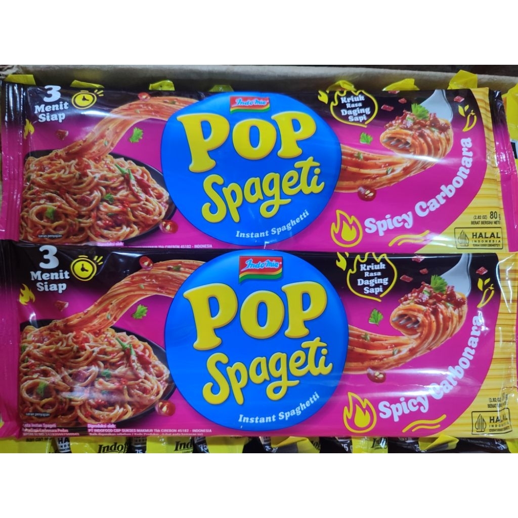 Jual POP SPAGHETTI SPICY CARBONARA 80gr | Shopee Indonesia