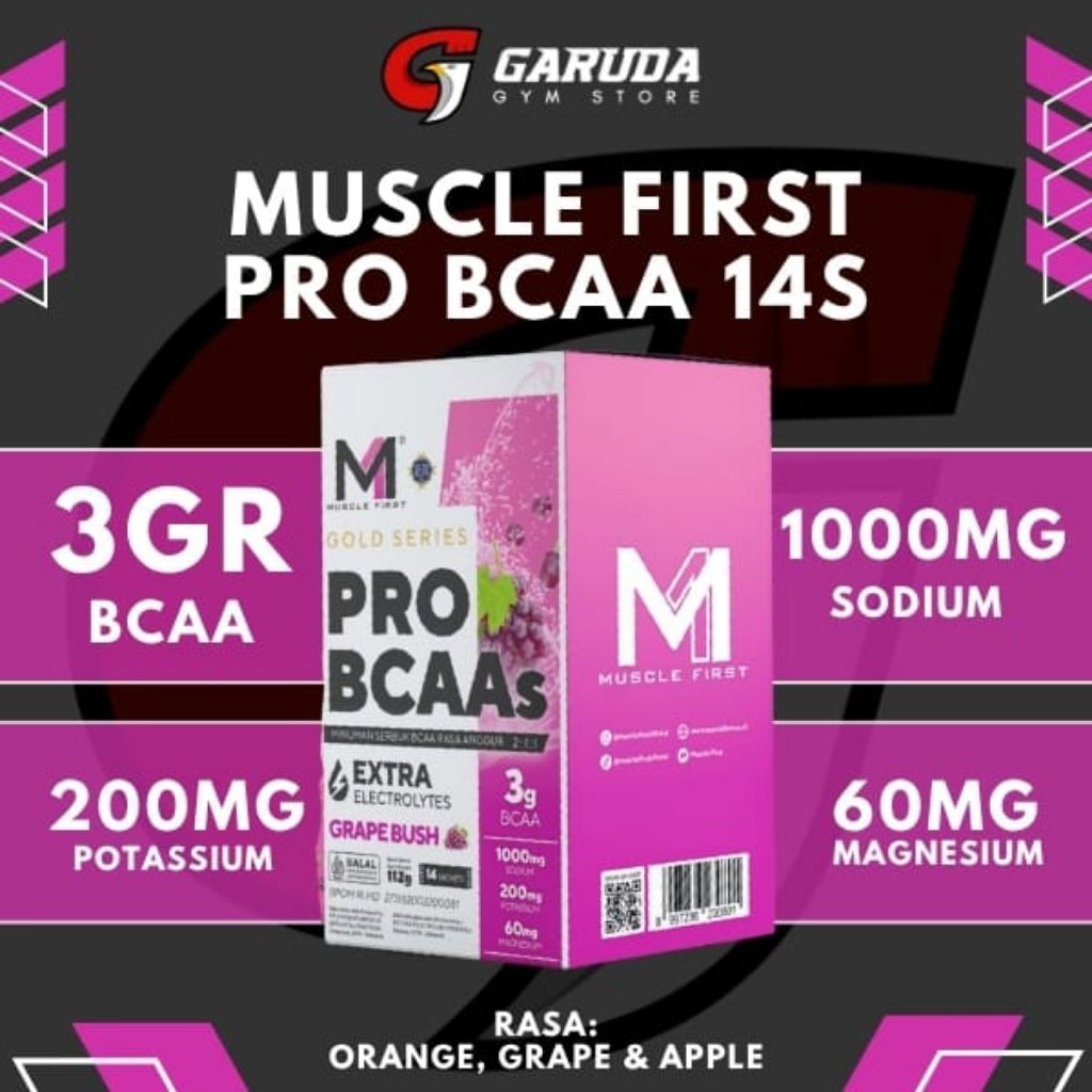 Jual Muscle First Pro BCAA Box 14 Sachet - Minuman Electrolytes ...