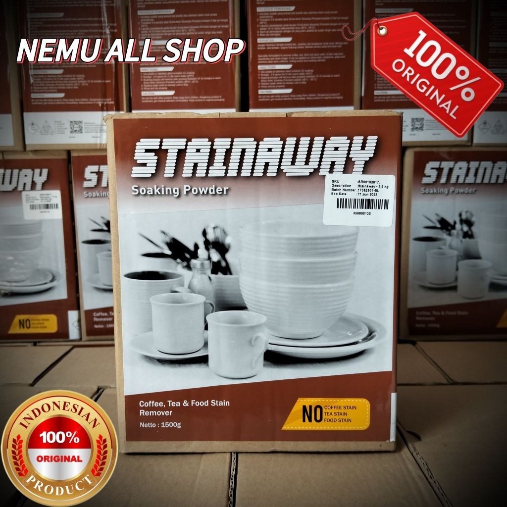 Jual STAINAWAY Soaking Powder 1,5 Kg iClean (Menghilangkan noda ...