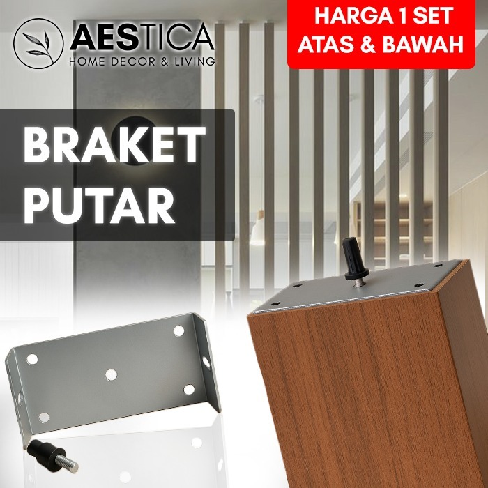 Jual Set Aksesoris Putar Clip Bracket Stainless Pemutar WPC Partisi ...