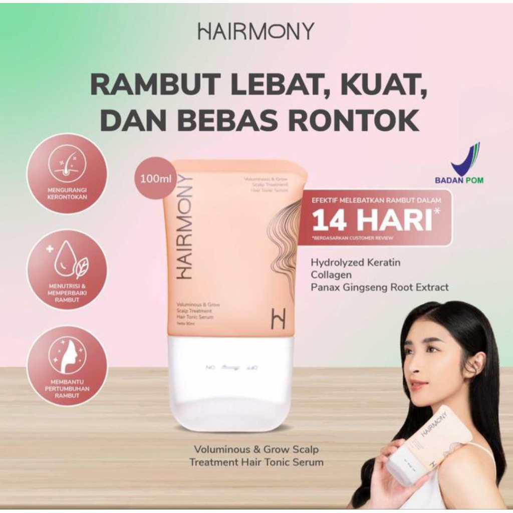 Jual HAIRMONY VOLUMINOUS & GROW SCALP TREATMENT HAIR GROWTH penumbuh ...