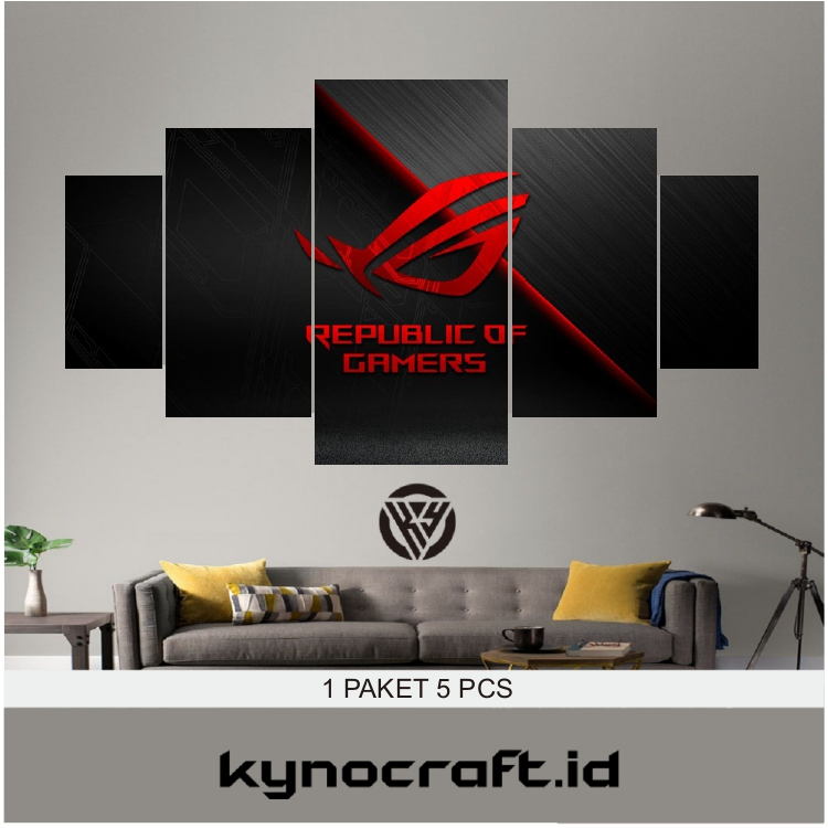 Jual Hiasan Dinding ROG 1 Set Wall Decor Poster Kayu Pajangan Dekorasi ...