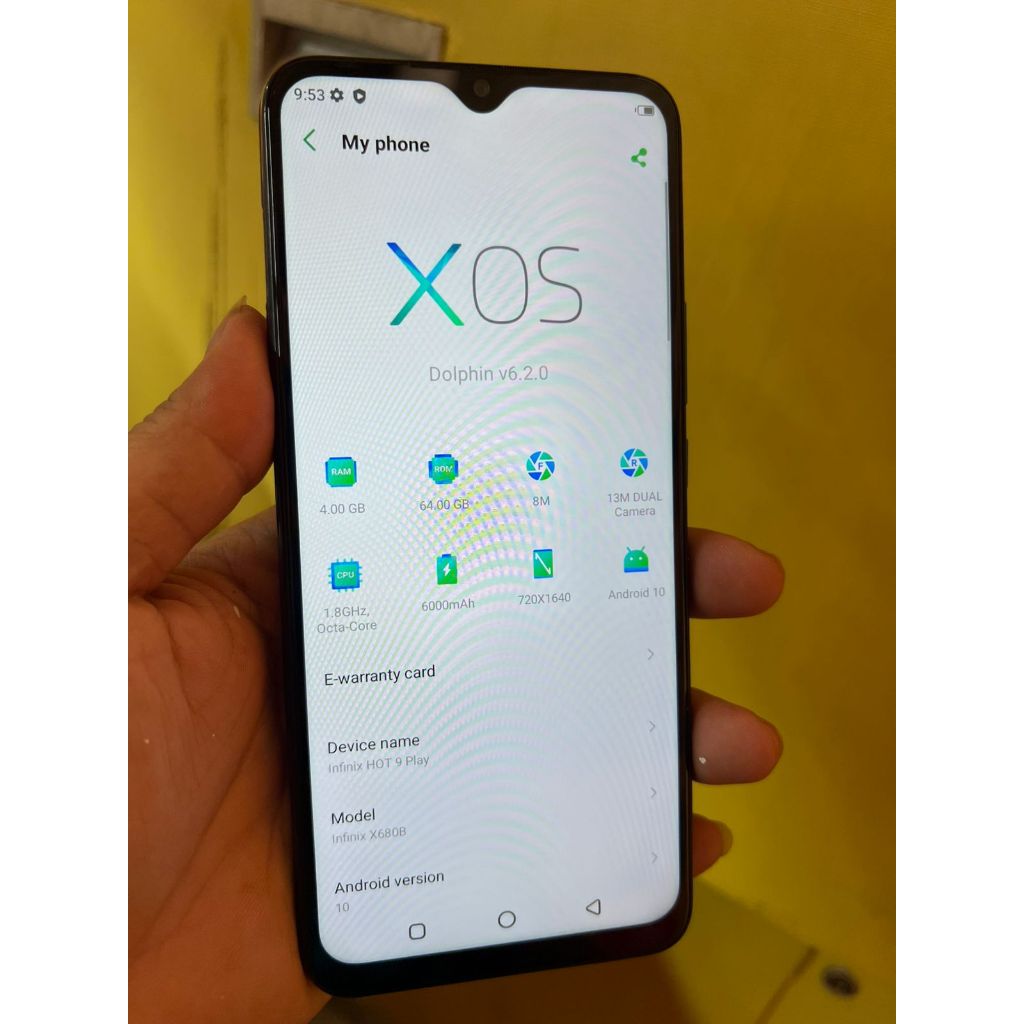 Jual Infinix Hot 11 Play RAM 4GB ROM 64GB Second Normal Siap Pakai ...