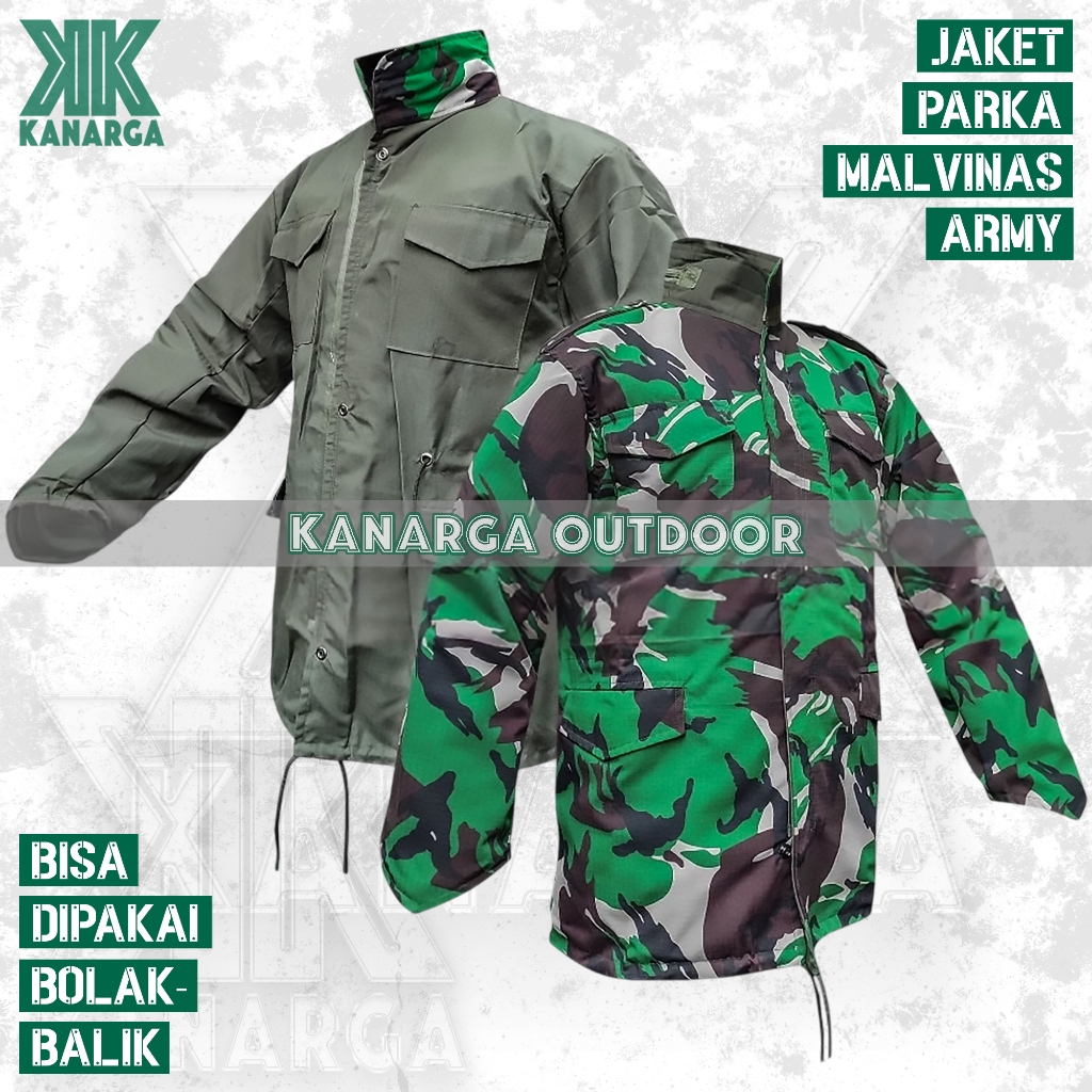 Jual Jaket Parka Army Malvinas Bisa Dipakai Bolak-Balik Tactical Camo ...