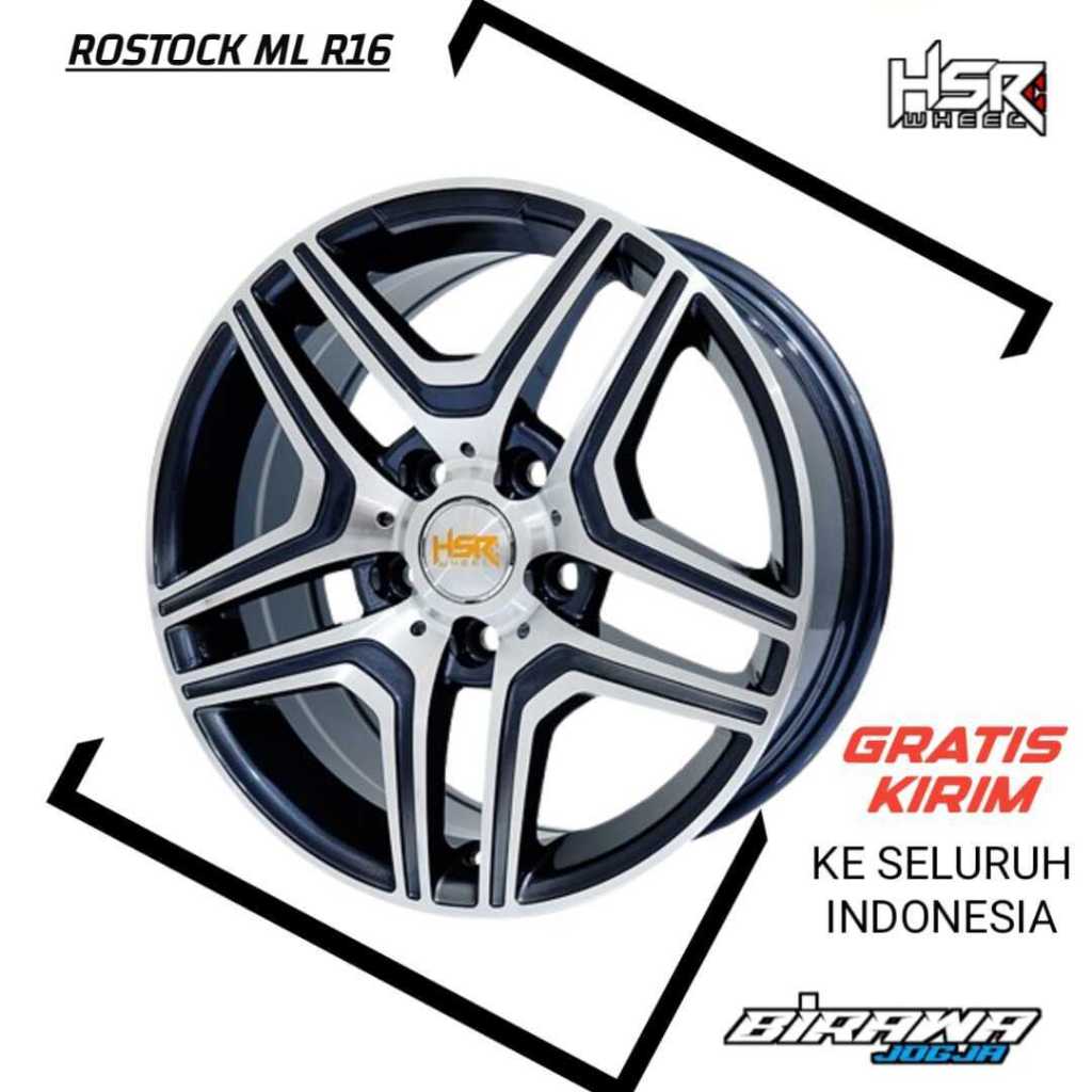 Jual Velg Mobil Hsr Rostock ML Ring 16 Pcd 5x112 Mercy Golf Ertiga Rush ...