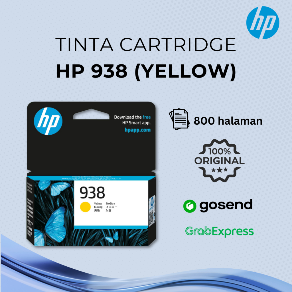 Jual TINTA CARTRIDGE HP 938 KUNING ORIGINAL | Shopee Indonesia